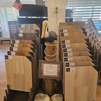 luxury vinyl plank flooring display at Color Wheel Decorating Center in Hanover PA